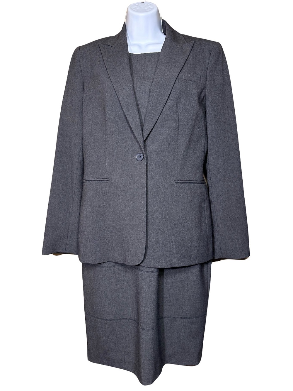 Calvin Klein Set Grey Women's Dress & Blazer Two-Piece